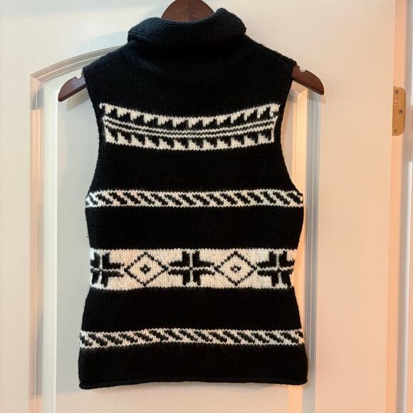 Ralph Lauren Collection Cashmere Turtleneck Sweater Aztec Native Top Runway 1999 - Picture 5 of 8